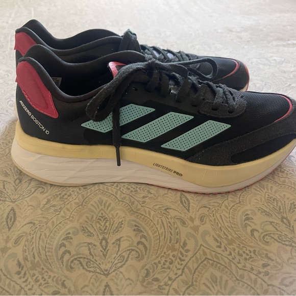 Adidas Women's Black and Teal Athletic Shoes - Picture 1 of 7
